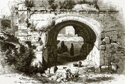 Gate of the Hospital of the Knights of St. John at Jerusalem by English School